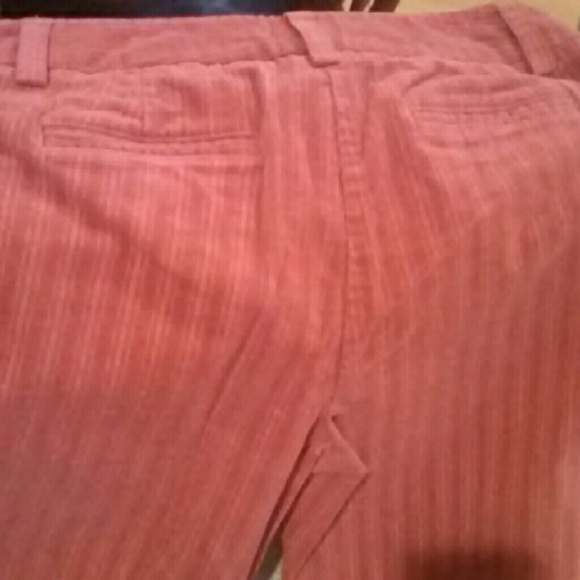 INC Stretch Pink Cord Cuffed Pants Size 6 - Picture 3 of 5